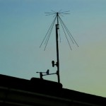 Roof-mounted Ranger with biconical VHF antenna, GPS, and weather instrument.