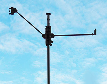 The AntennaMast model AM2 is a man-portable, aluminum tripod mast designed for ease of use while delivering payload deployment flexibility and rugged reliability. The AntennaMast is well-suited for elevating up to four antennas and sensors.