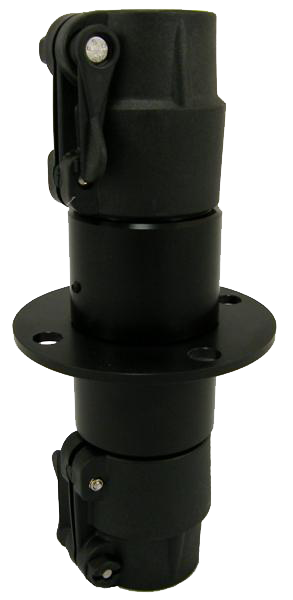 The Swivel 4-Point Guy Collar assembly is an attachment point for guy wires that permits adjustment of the masthead azimuth without moving the guy ropes.