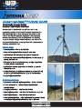 An easy erection communications mast for short period applications from Will-Burt. The AntennaMast Model AM3 is a new, light-weight tactical field mast, rapid deployable in less than 20 minutes with only 2 or 3 operators. Guy ropes and antennas are attached to the mast at ground level resulting in a simultaneous lifting of the antenna as well as the tubular aluminium mast sections in one operation with a mechanical or electrical removable winch.