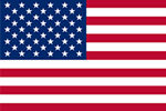 Thirteen horizontal stripes alternating red and white; in the canton, 50 white stars of alternating numbers of six and five per row on a blue field. The flag of the United States of America, often referred to as the American flag, is the national flag of the United States of America.