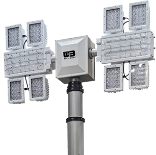 The 220,000 lumen Night Scan Sirion LED lamp provides usable light for more than the area of a football field.