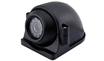 Aluminum Shell Side CCD Camera Basic surveillance and scene monitoring – available in narrow or wide viewing angle. Specifications: Lens: 8mm / 2.8 mm; Image Sensor: SHARP CCD; Resolution: 510 x 492 / 420 TV lines; Optical Zoom / Digital Zoom: Fixed; Viewing Angle: 60˚ / 130˚; Low Light: 0 LUX with 10 IR LED’s; Wide Dynamic Range (WDR): No; Pan & Tilt: No; Ingress Protection: IP69k – waterproof / 10 G shockproof; Compatible Video Display: 4.3